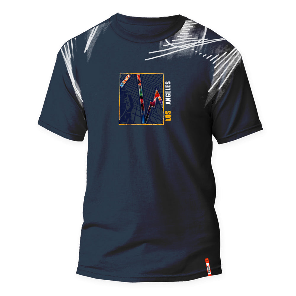 LA Boom 8X Street T-Shirt - Navy Graphic T-Shirts Eight-X NAVY S