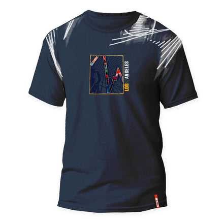 LA Boom 8X Street T-Shirt - Navy Graphic T-Shirts Eight-X NAVY S