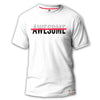 AWESOME 8X Street Silicone Textured T-Shirt - White Graphic T-Shirts Eight-X WHITE S