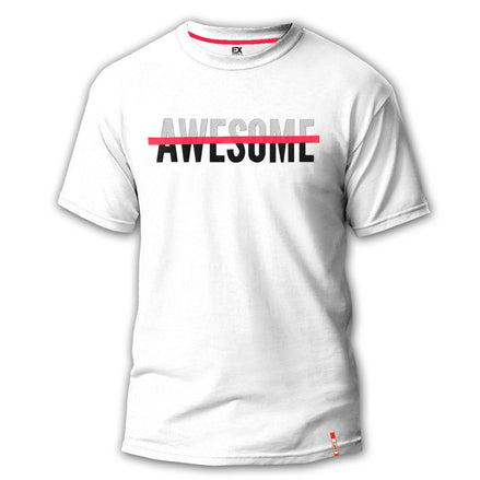 AWESOME 8X Street Silicone Textured T-Shirt - White Graphic T-Shirts Eight-X WHITE S