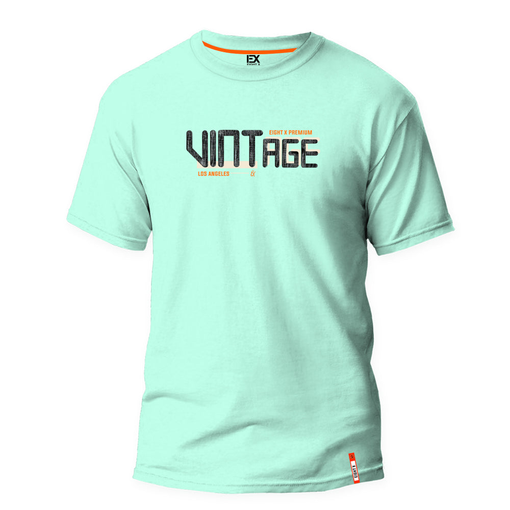 Vintage Vibes 8X Street T-Shirt - Mint Green Graphic T-Shirts Eight-X GREEN S 