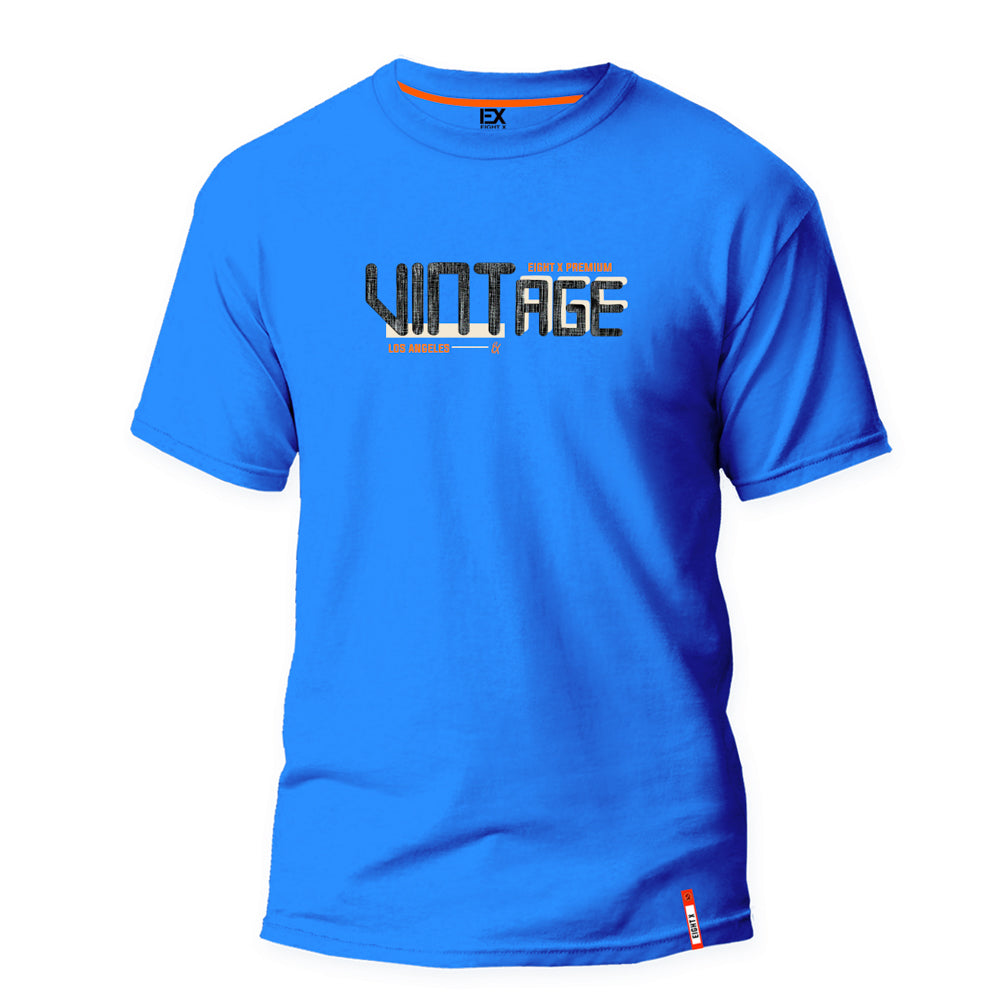Vintage Vibes 8X Street T-Shirt - Blue Graphic T-Shirts Eight-X BLUE S