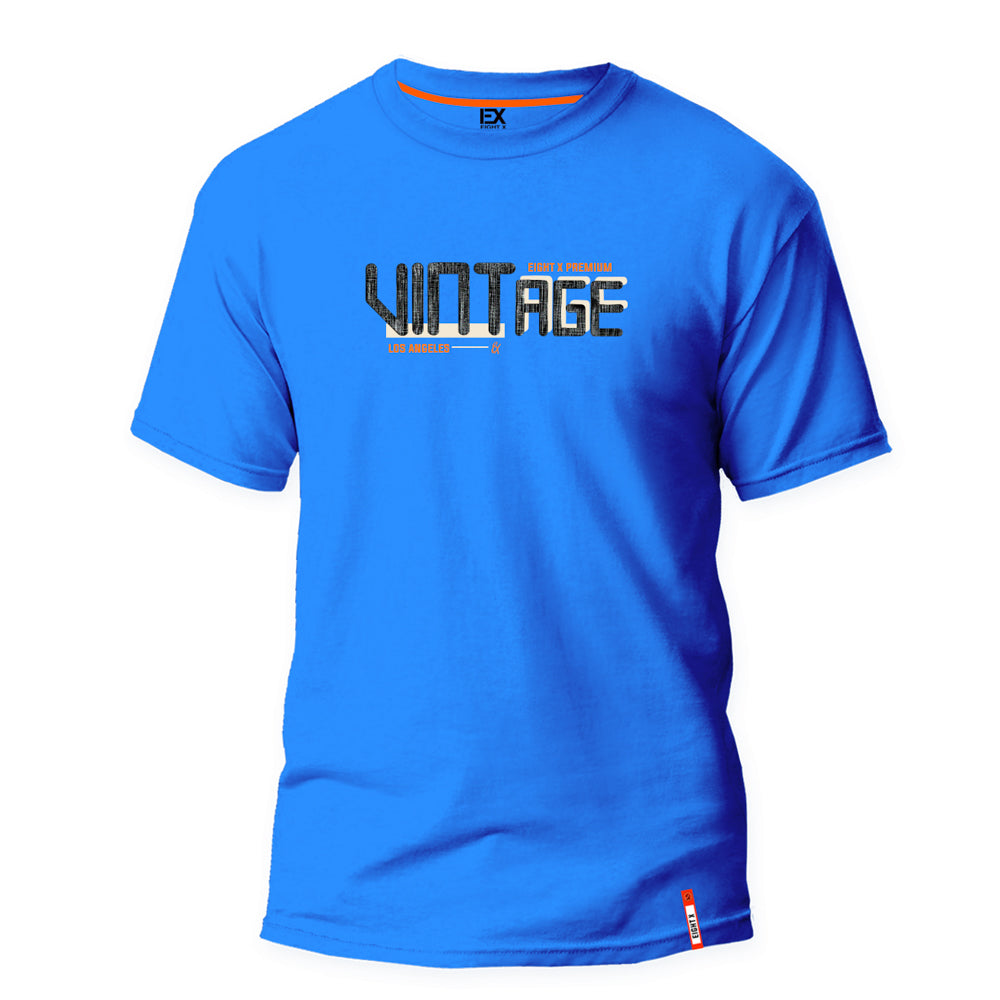 Vintage Vibes 8X Street T-Shirt - Blue Graphic T-Shirts Eight-X BLUE S 
