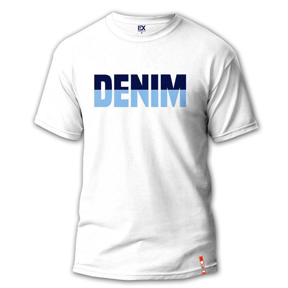 Big Denim 8X Street T-Shirt - White Graphic T-Shirts Eight-X WHITE S 