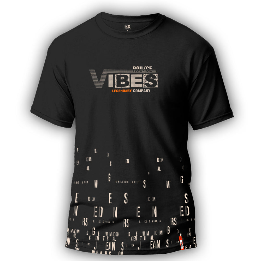 Vibes 8X Street T-Shirt - Black Graphic T-Shirts Eight-X BLACK S 