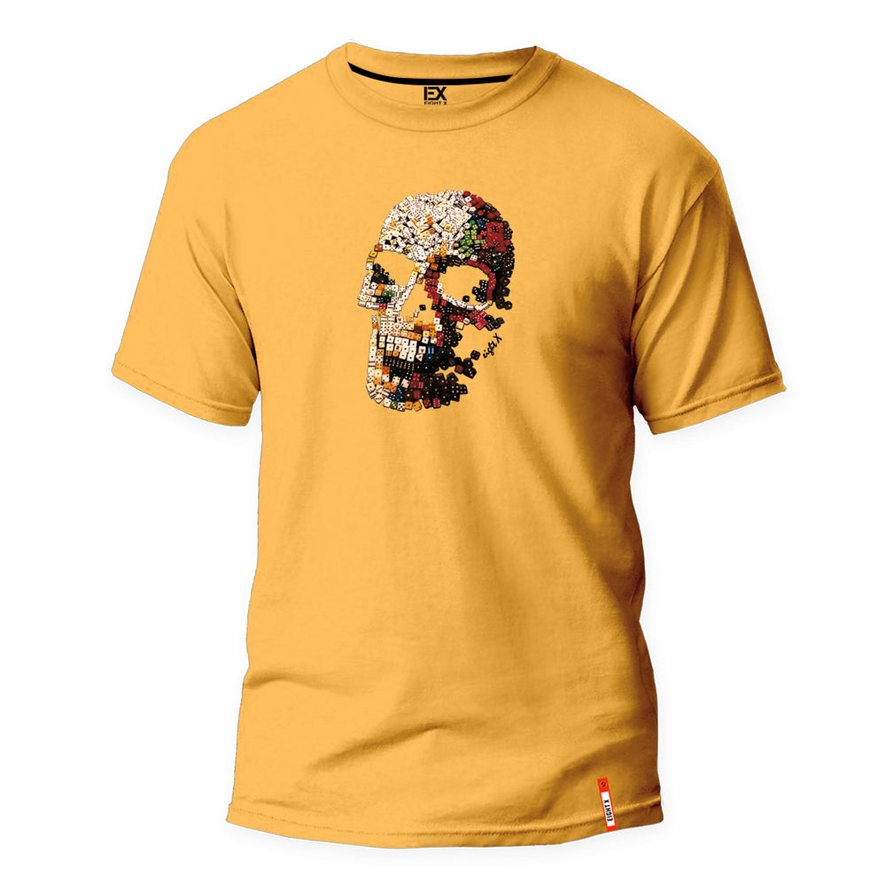 No Risk No Reward 8X Street T-Shirt - Gold Graphic T-Shirts Eight-X YELLOW S 