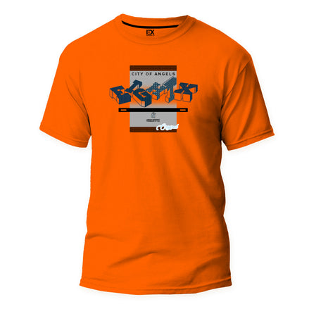 Blocks 8X Street T-Shirt - Orange Graphic T-Shirts Eight-X ORANGE S