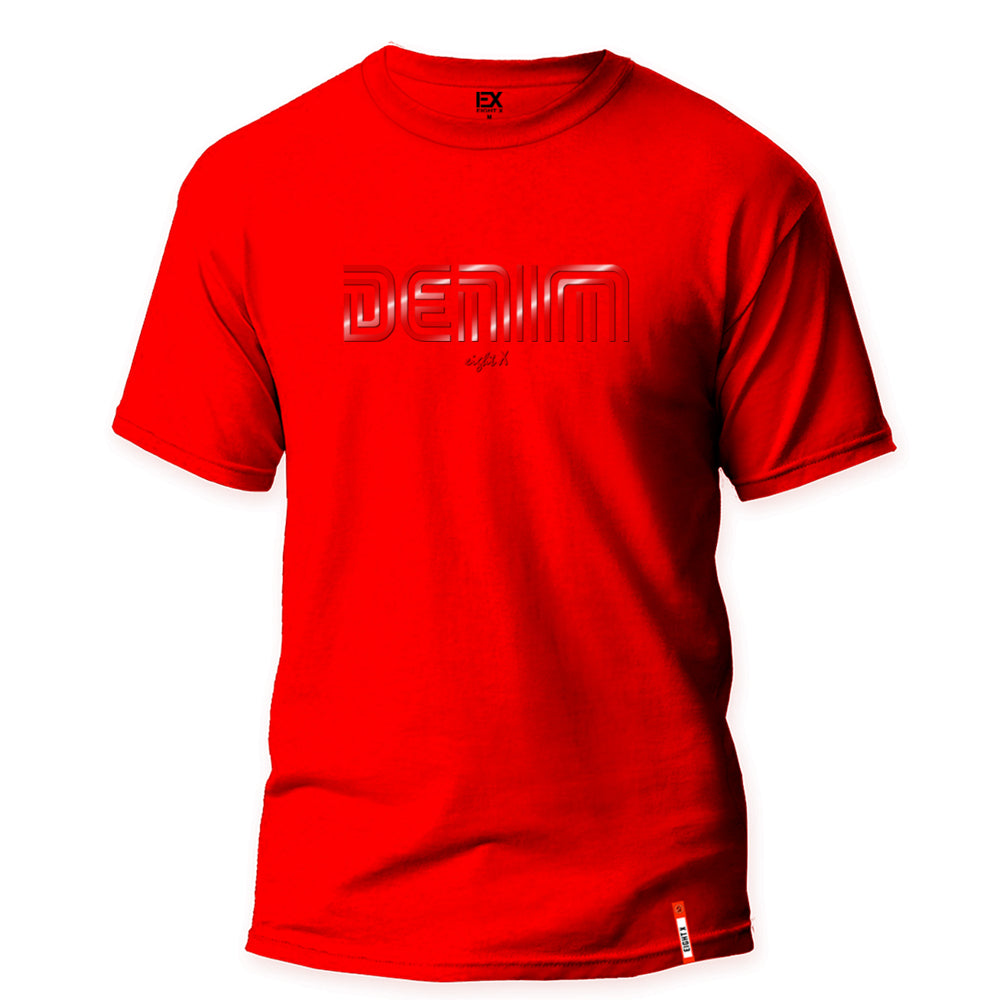 Peak Denim 8X Street T-Shirt - Red Graphic T-Shirts Eight-X RED S 