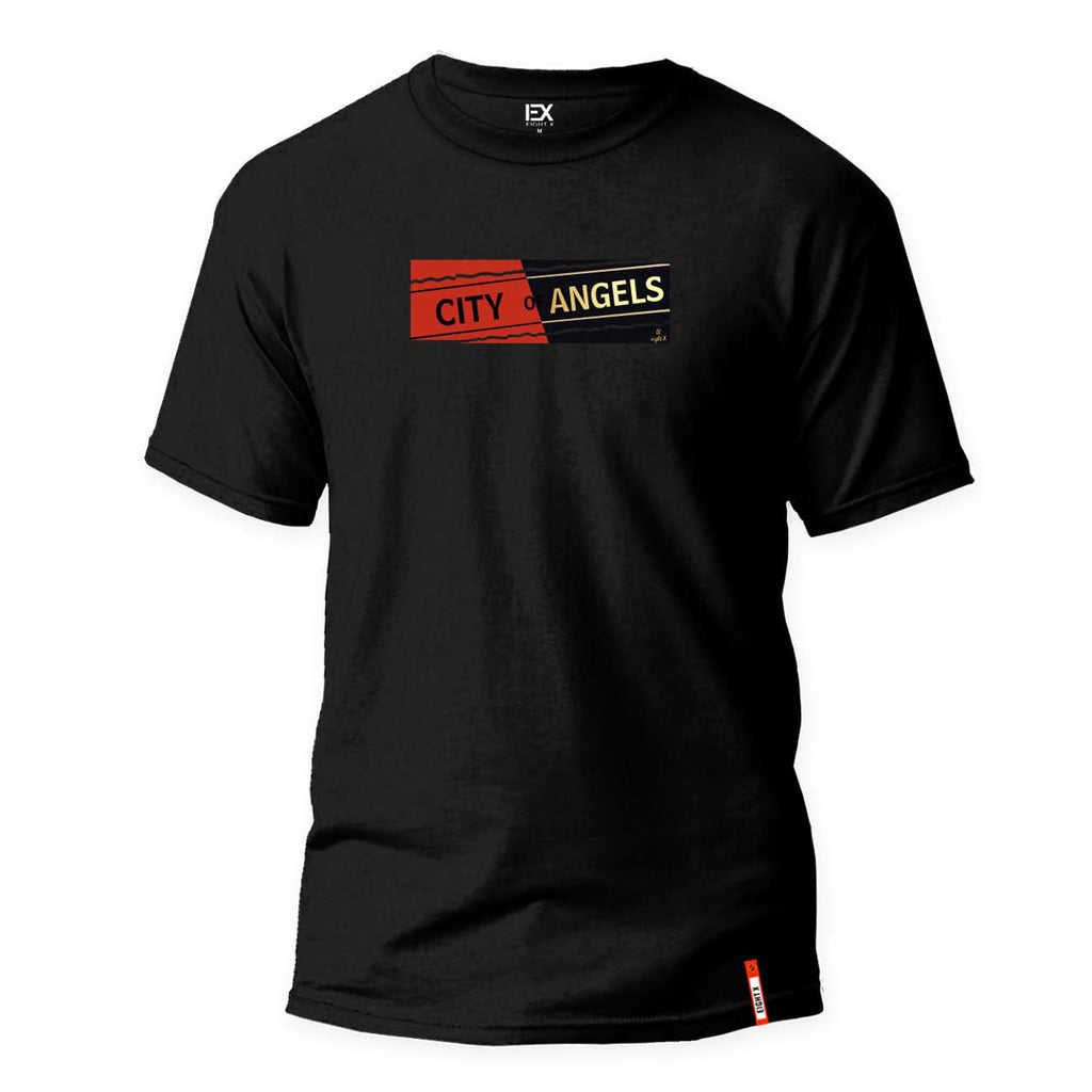 City of Angels 8X Street T-Shirt - Black Graphic T-Shirts Eight-X BLACK S 