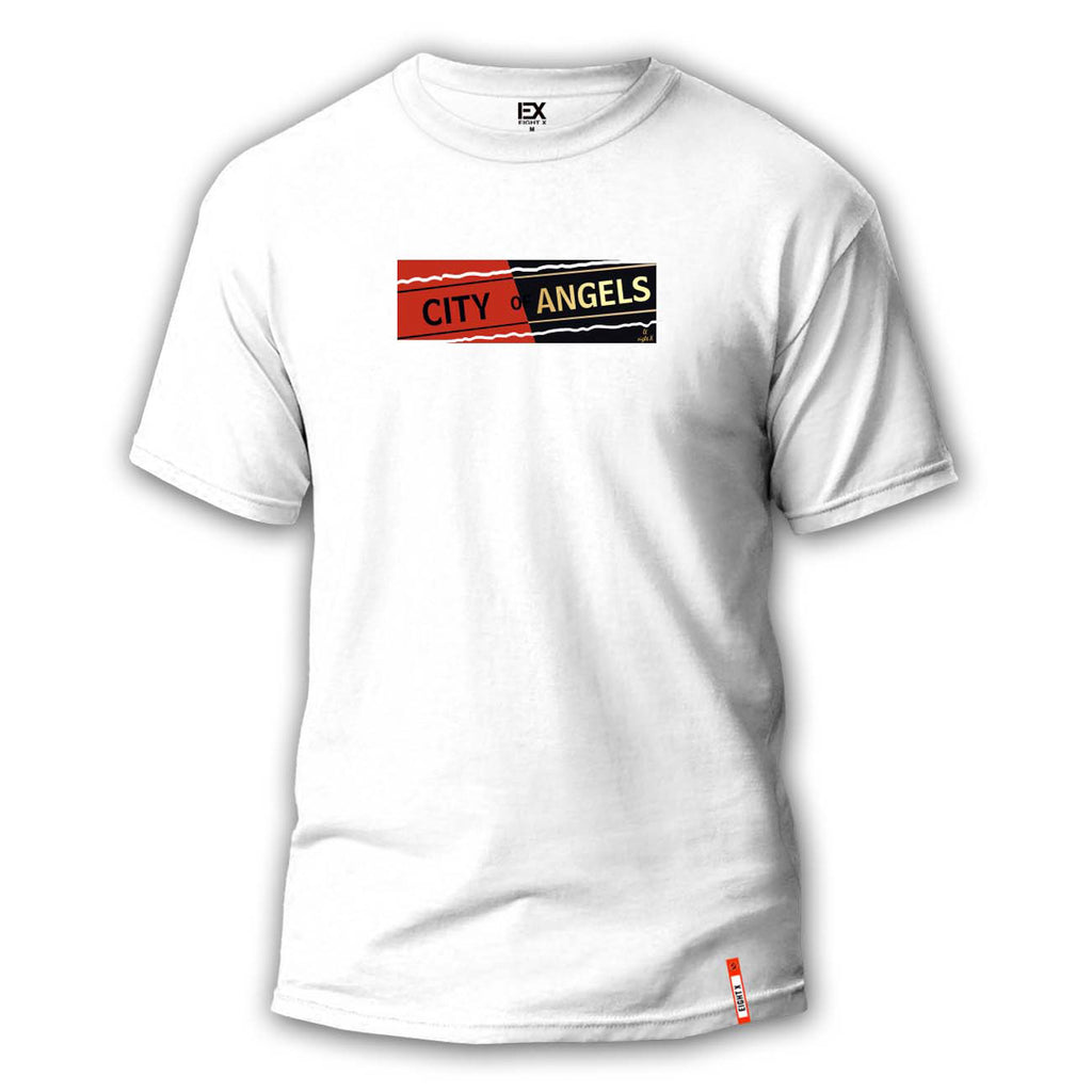 City of Angels 8X Street T-Shirt - White Graphic T-Shirts Eight-X WHITE S 