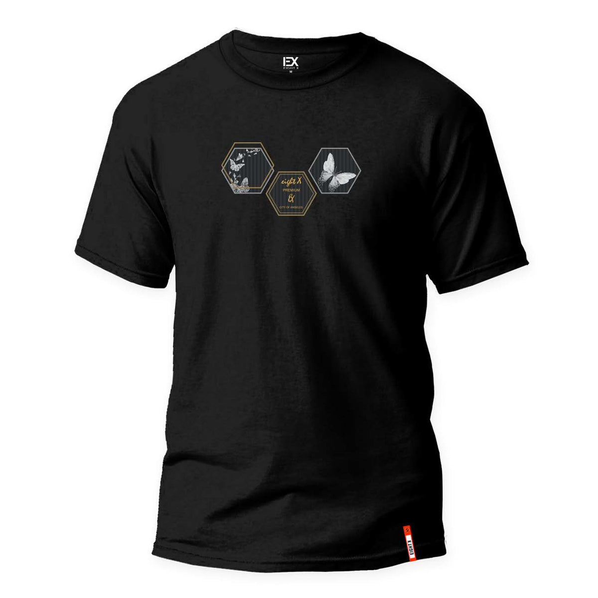 Mariposa 8X Street T-Shirt - Black Graphic T-Shirts Eight-X BLACK S