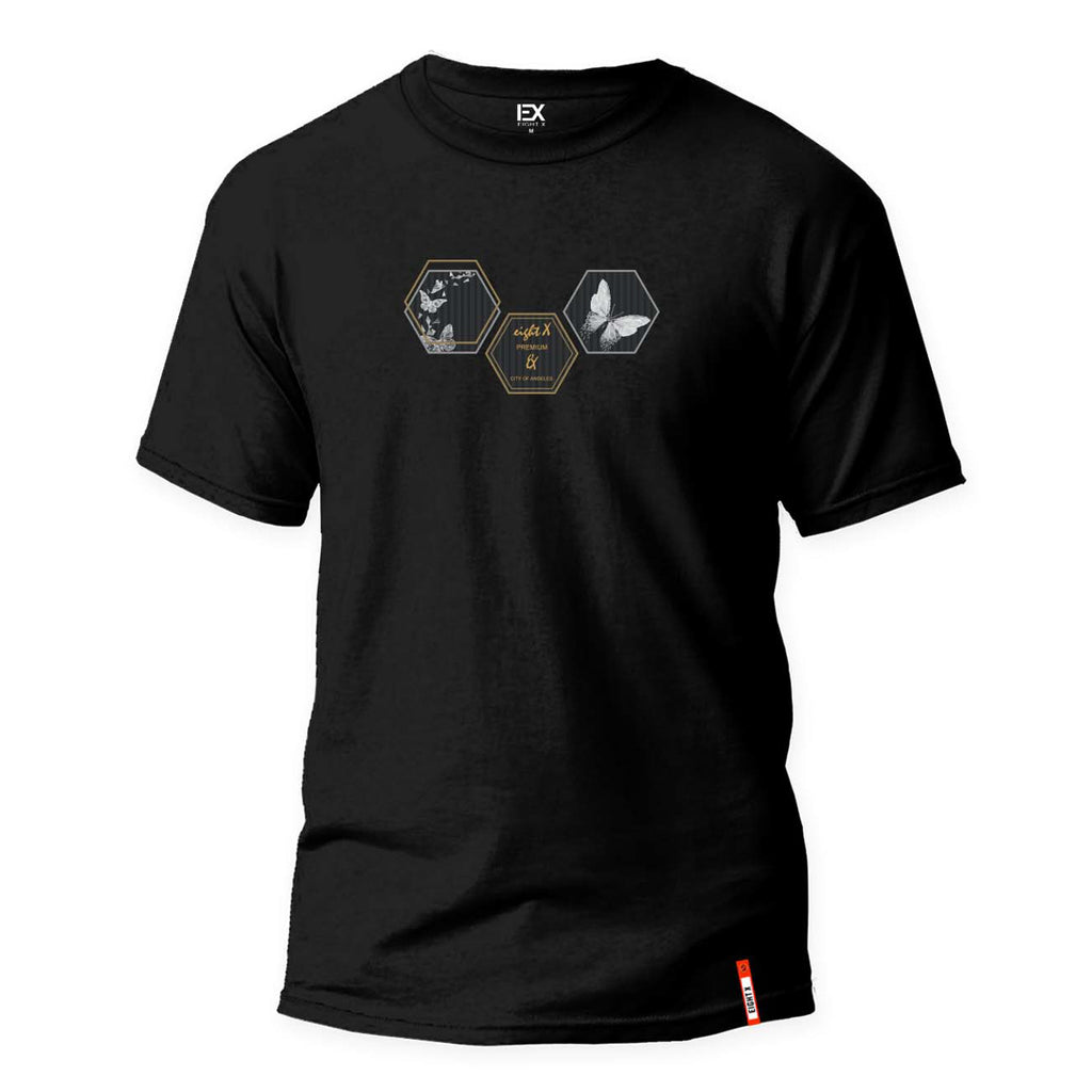 Mariposa 8X Street T-Shirt - Black Graphic T-Shirts Eight-X BLACK S 