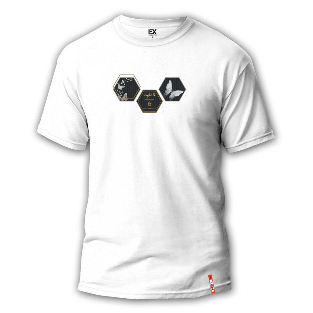 Mariposa 8X Street T-Shirt - White Graphic T-Shirts Eight-X WHITE S 