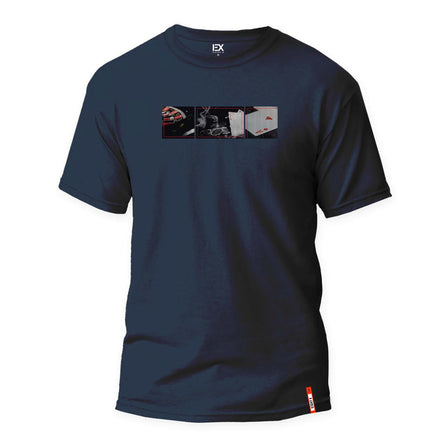 Spin of the Wheel 8X Street T-Shirt - Navy Graphic T-Shirts Eight-X NAVY S