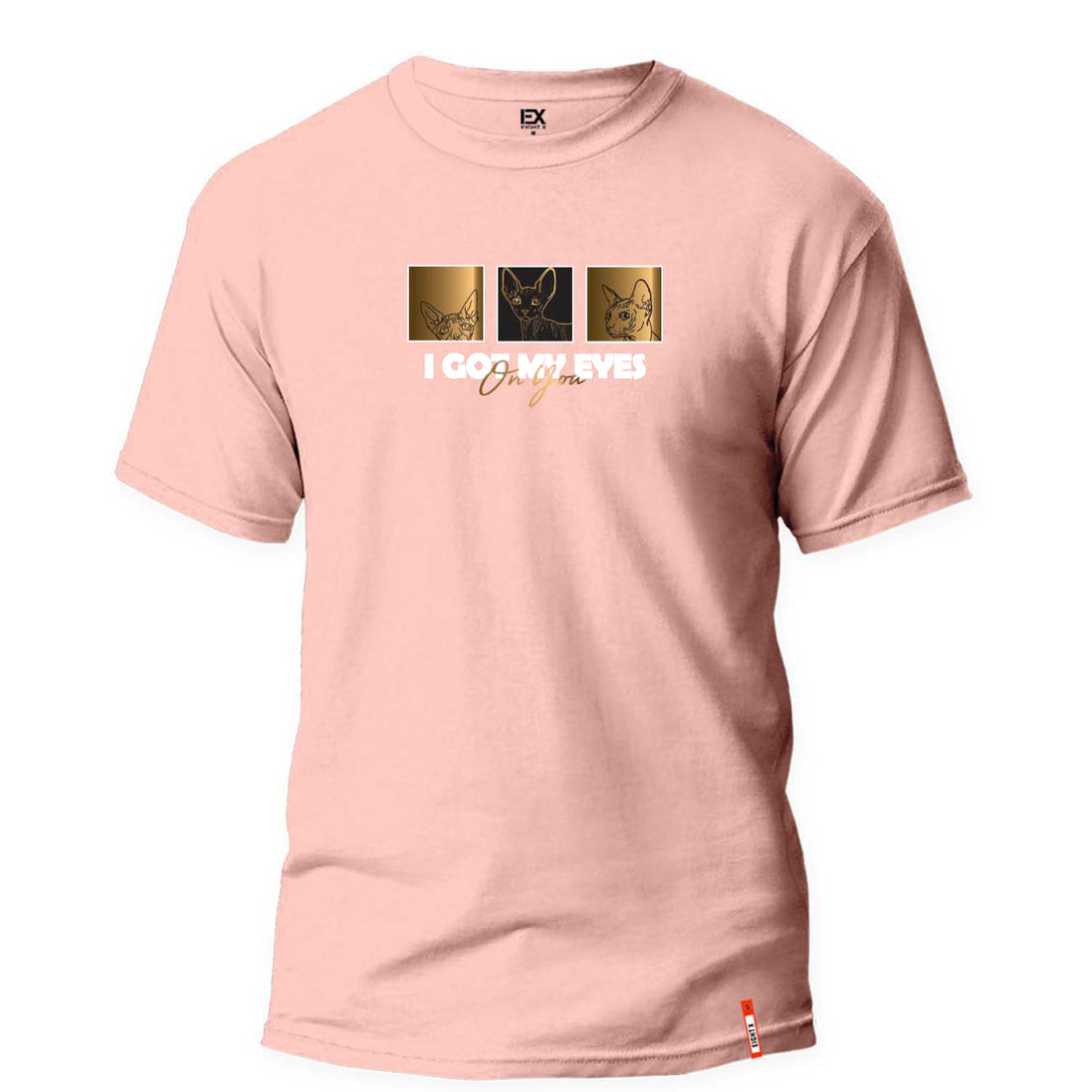 Eyes on You 8X Street T-Shirt - Soft Pink Graphic T-Shirts Eight-X PINK S