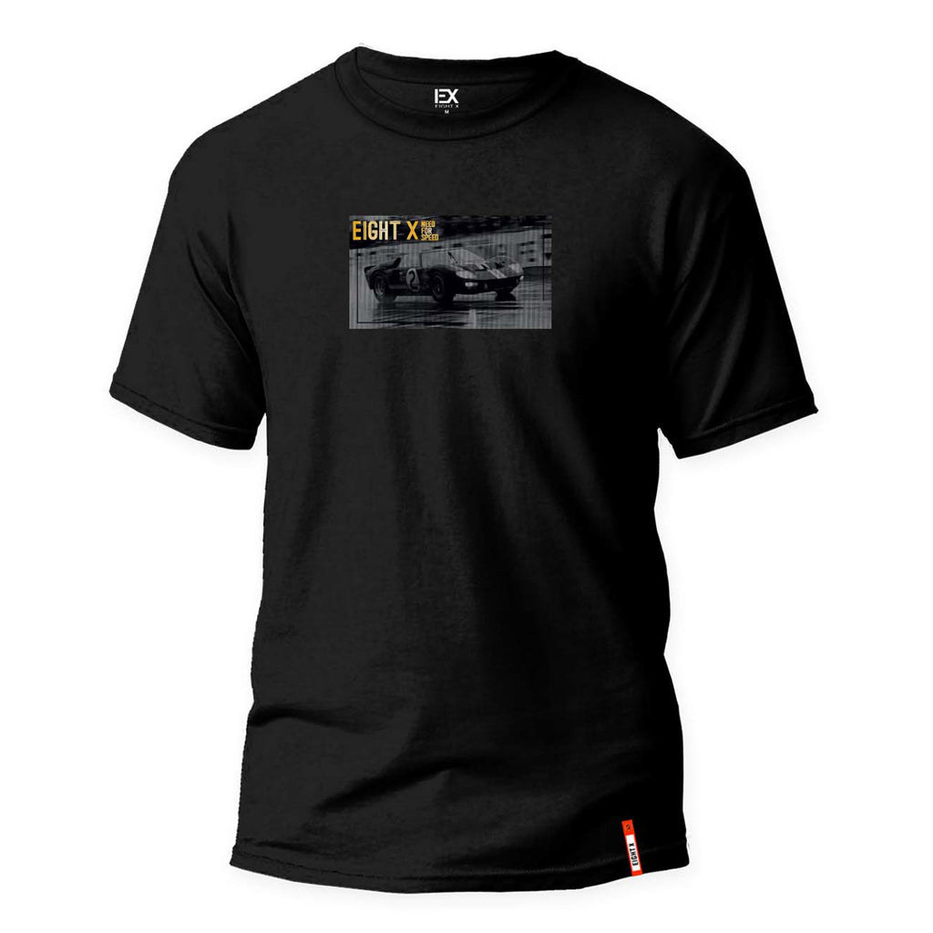 Faster Than Ferrari Street 8X T-Shirt - Black Graphic T-Shirts Eight-X BLACK S 