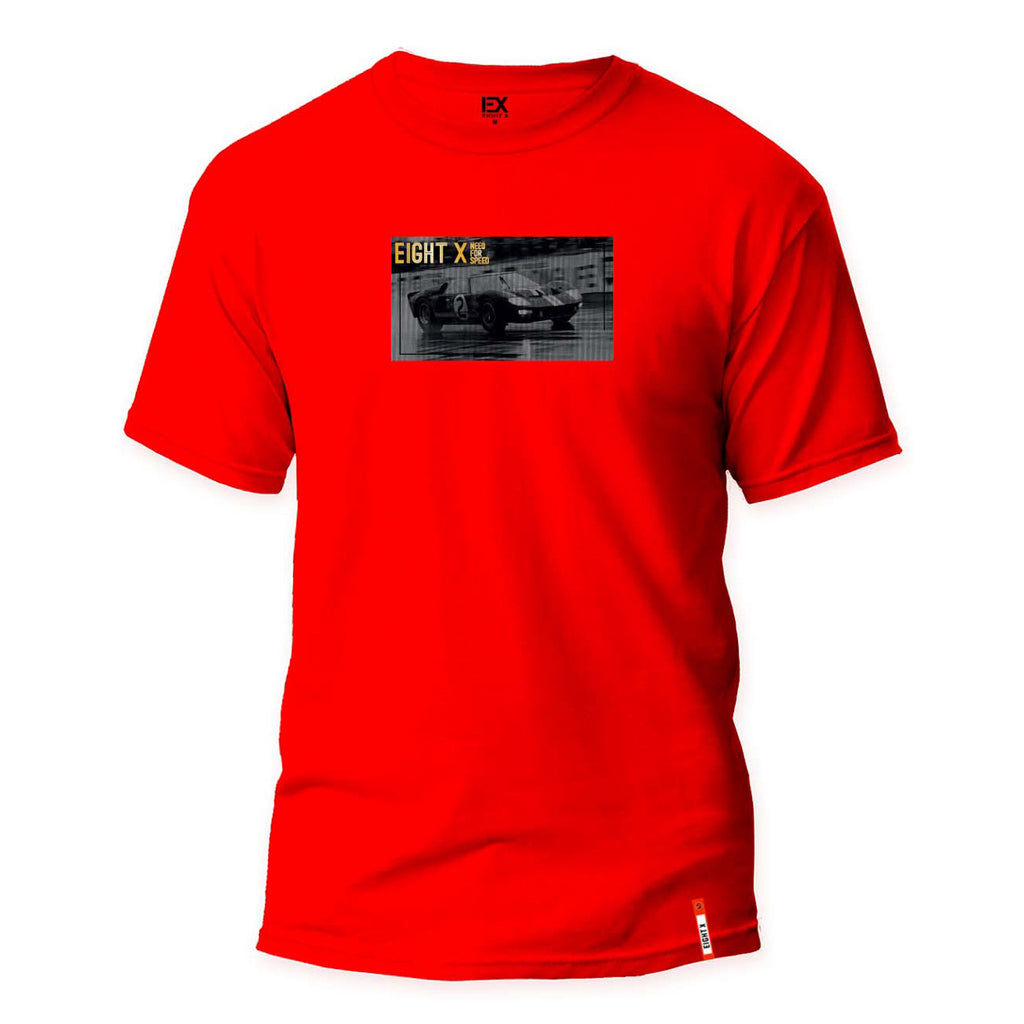 Faster Than Ferrari Street 8X T-Shirt - Red Graphic T-Shirts Eight-X RED S 