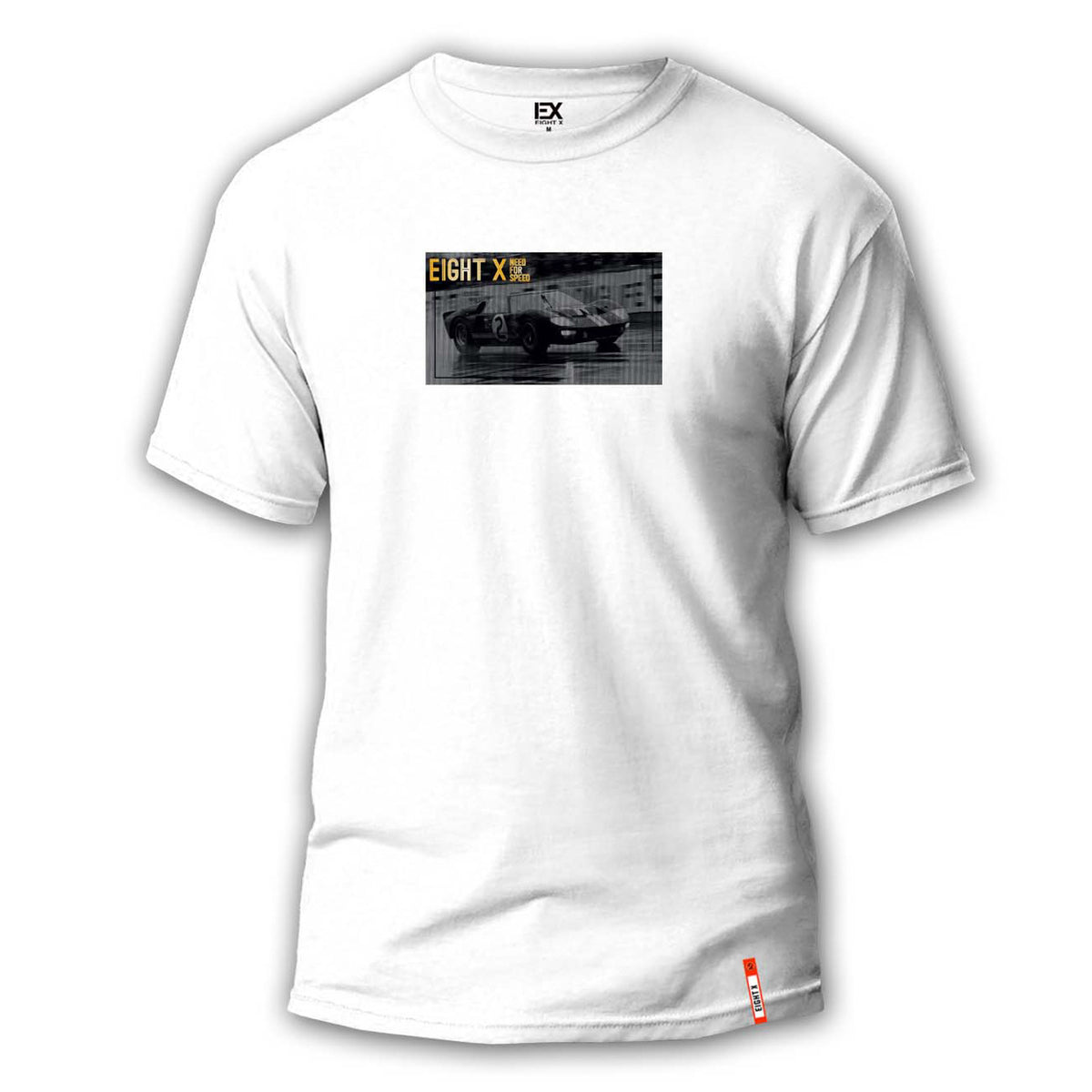 Faster Than Ferrari Street 8X T-Shirt - White Graphic T-Shirts Eight-X WHITE S