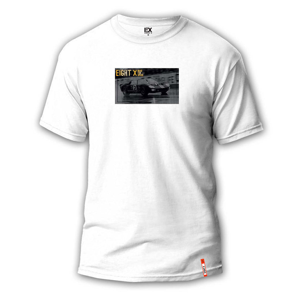 Faster Than Ferrari Street 8X T-Shirt - White Graphic T-Shirts Eight-X WHITE S 