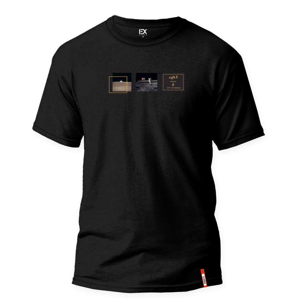 One Giant Leap 8X Street T-Shirt - Black Graphic T-Shirts Eight-X BLACK S 