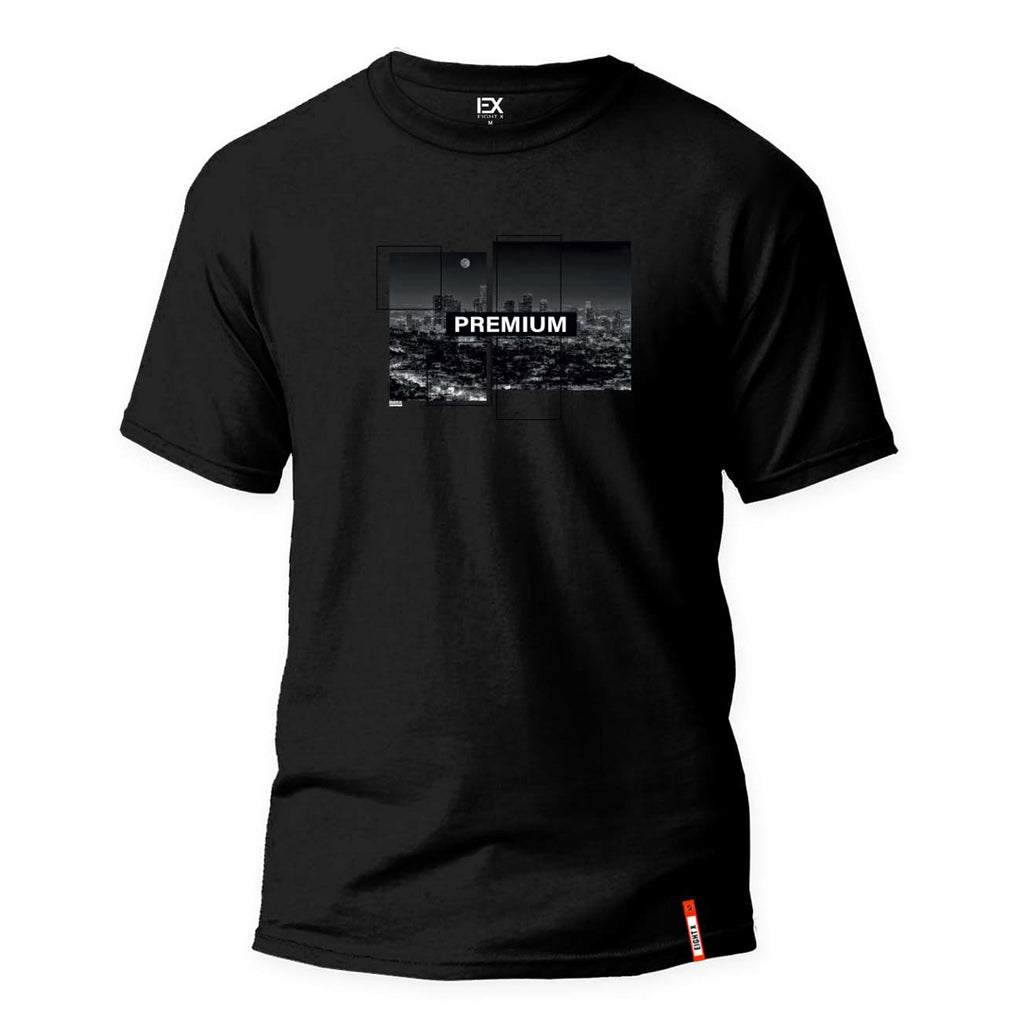 LA Nights 8X Street T-Shirt - Black Graphic T-Shirts Eight-X BLACK S 