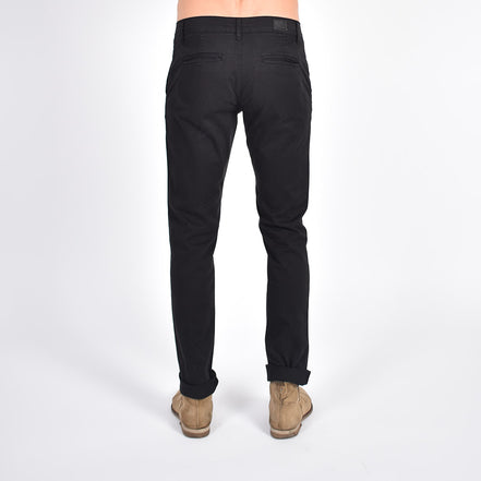 Slim Fit Chino Pants - Classic Black Chino Pants Eight-X   