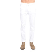Slim Fit Chino Pants - White Chino Pants Eight-X   