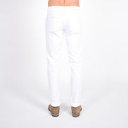 Slim Fit Chino Pants - White Chino Pants Eight-X   