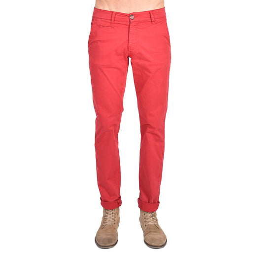 Slim Fit Chino Pants - Ruby Red Chino Pants Eight-X   