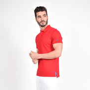 Red Polo with EX Logo Polos Eight-X