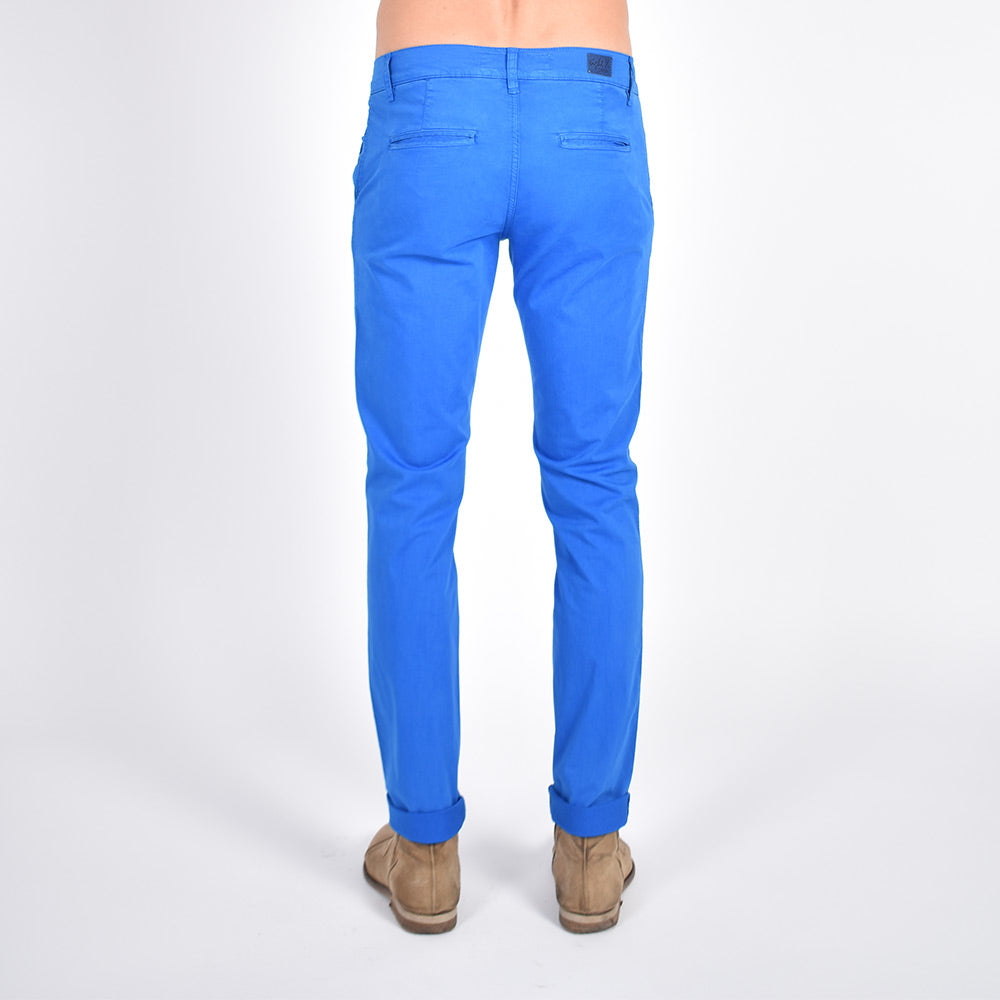 Slim Fit Chino Pants - Sapphire Blue Chino Pants Eight-X   