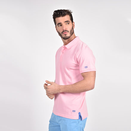 Pink Polo with EX Logo Polos Eight-X