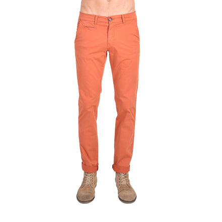 Slim Fit Chino Pants - Terra Orange Chino Pants Eight-X   