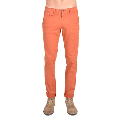 Slim Fit Chino Pants - Terra Orange Chino Pants Eight-X   