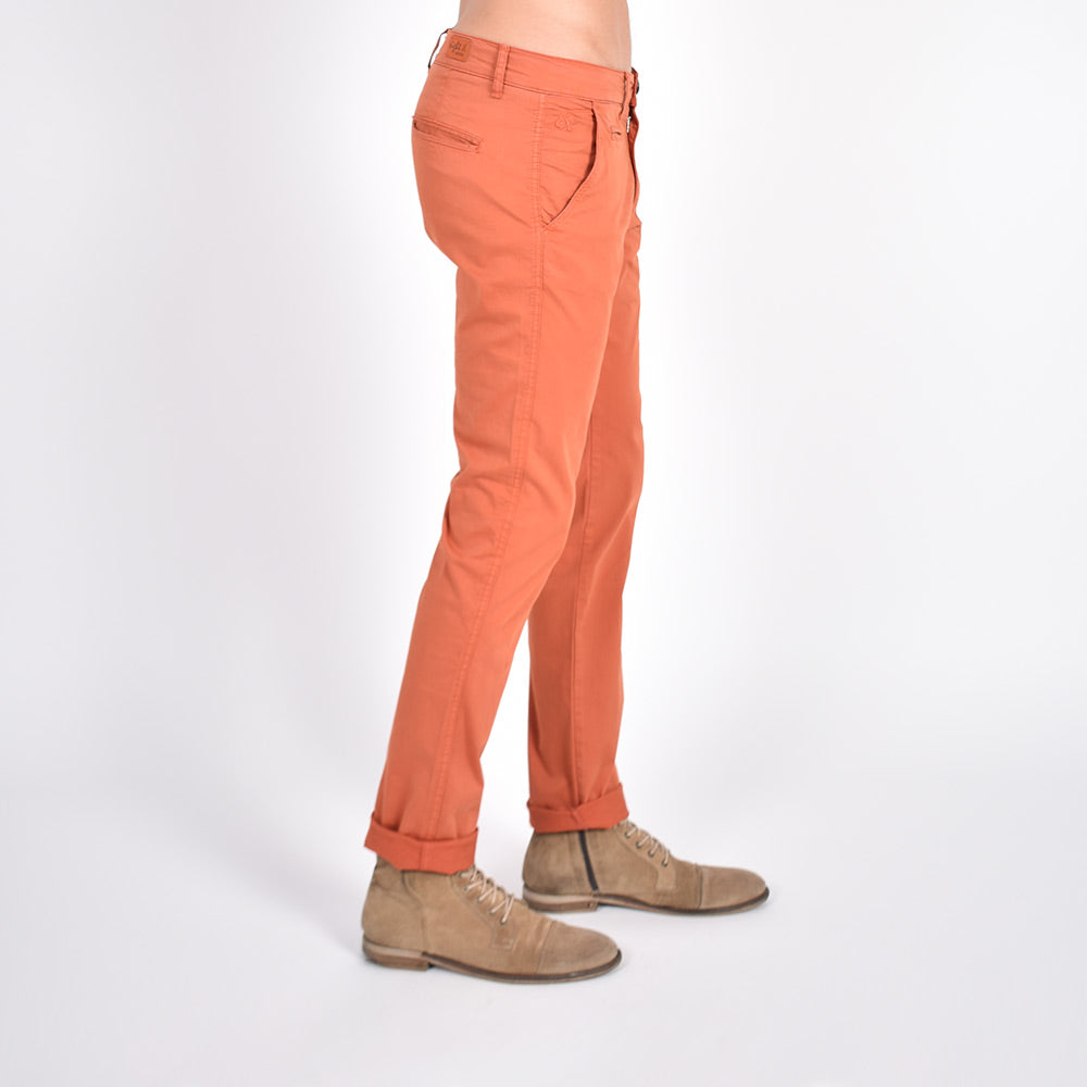 Slim Fit Chino Pants - Terra Orange Chino Pants Eight-X   