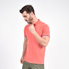 Coral Jacquard Polo with Double Sided Print Collar Polos Eight-X