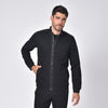 Black Quilted Jacket Sweatshirts Eight-X   