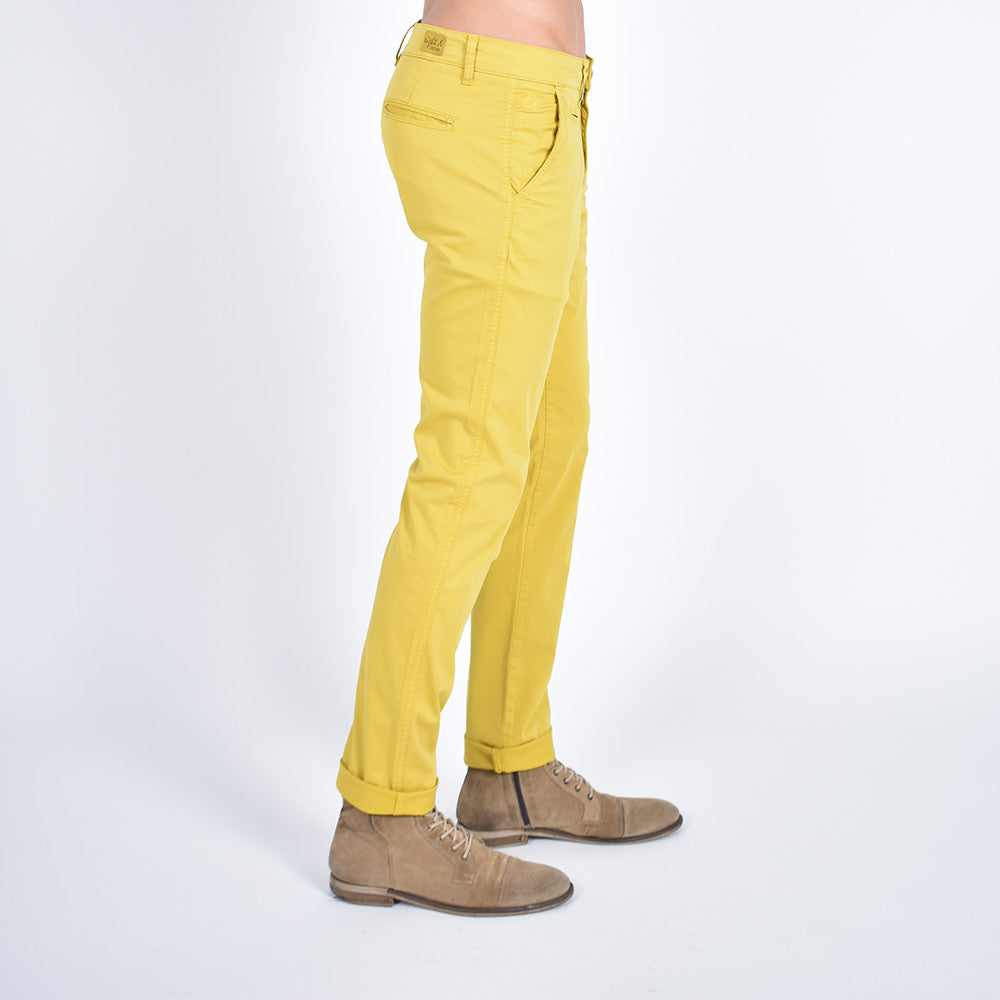 Slim Fit Chino Pants - Mustard Yellow Chino Pants Eight-X   