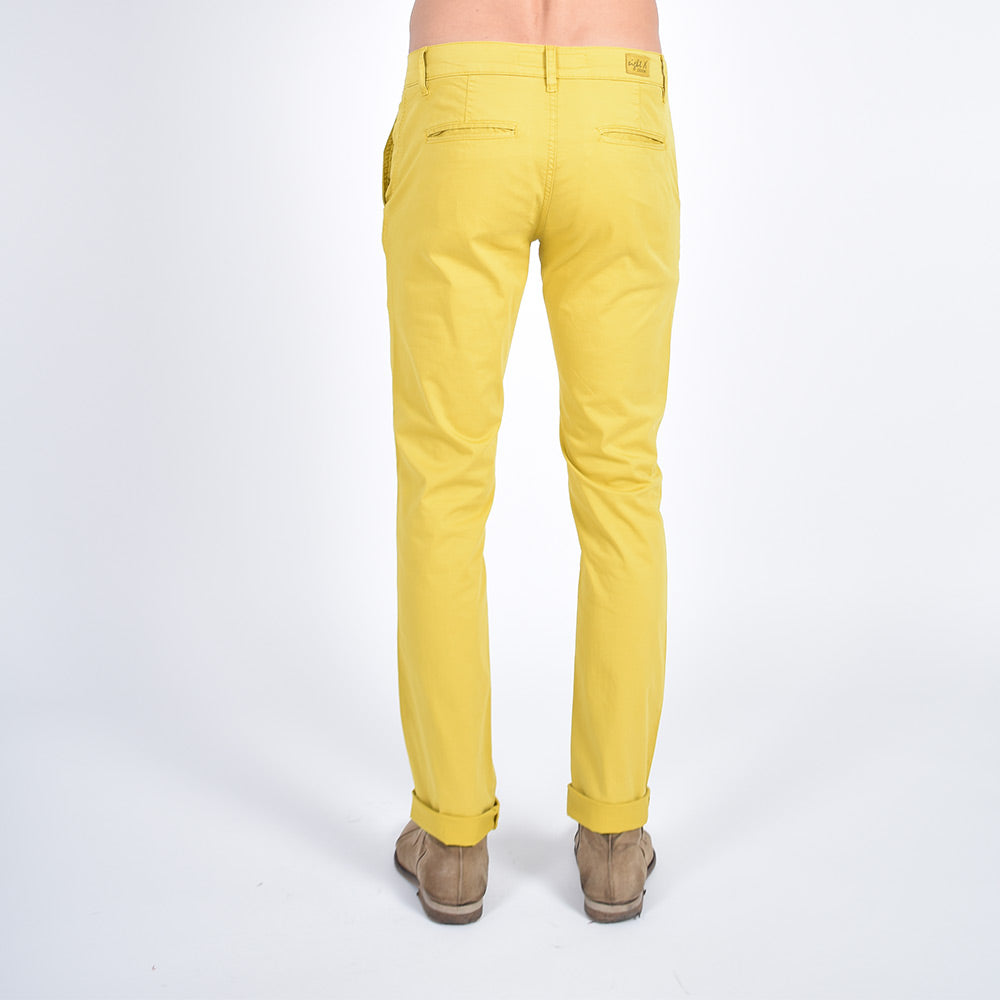 Slim Fit Chino Pants - Mustard Yellow Chino Pants Eight-X   