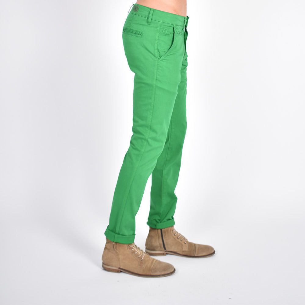 Slim Fit Chino Pants - Emerald Green Chino Pants Eight-X   