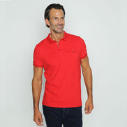 Red Pocket Polo Polos EightX