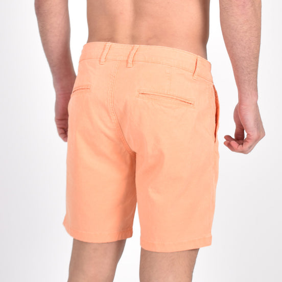 Orange Slim Fit Jacquard Shorts Chino Shorts Eight-X   