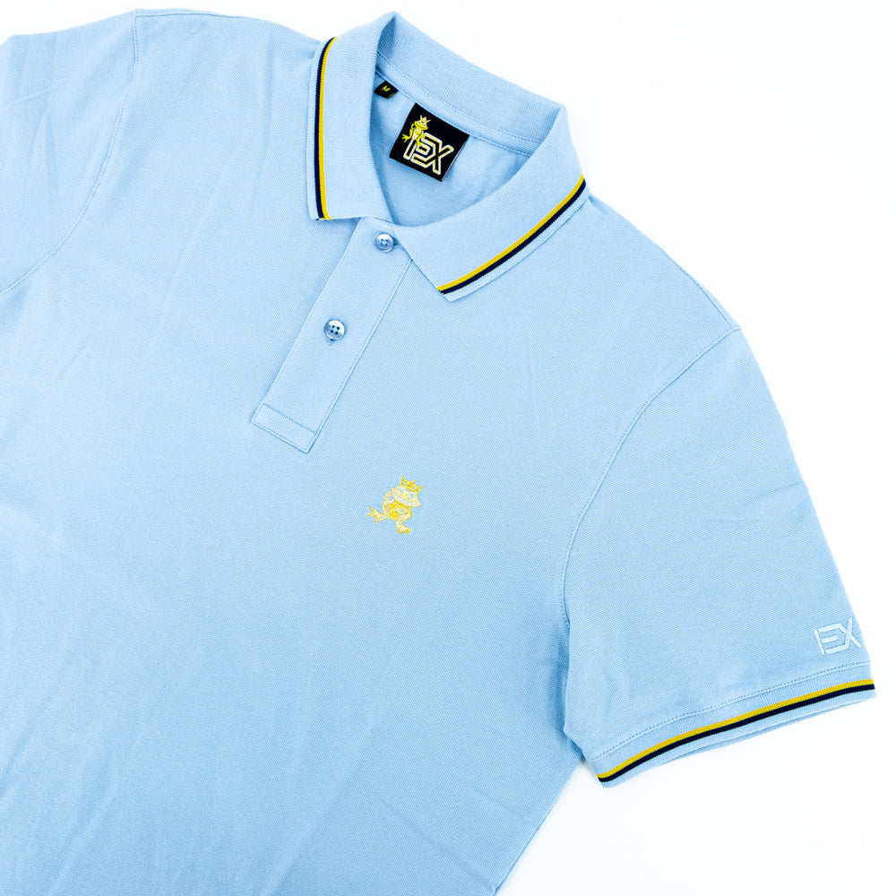 Diego FROG Gold Edition Polo - Blue Polos Eight-X
