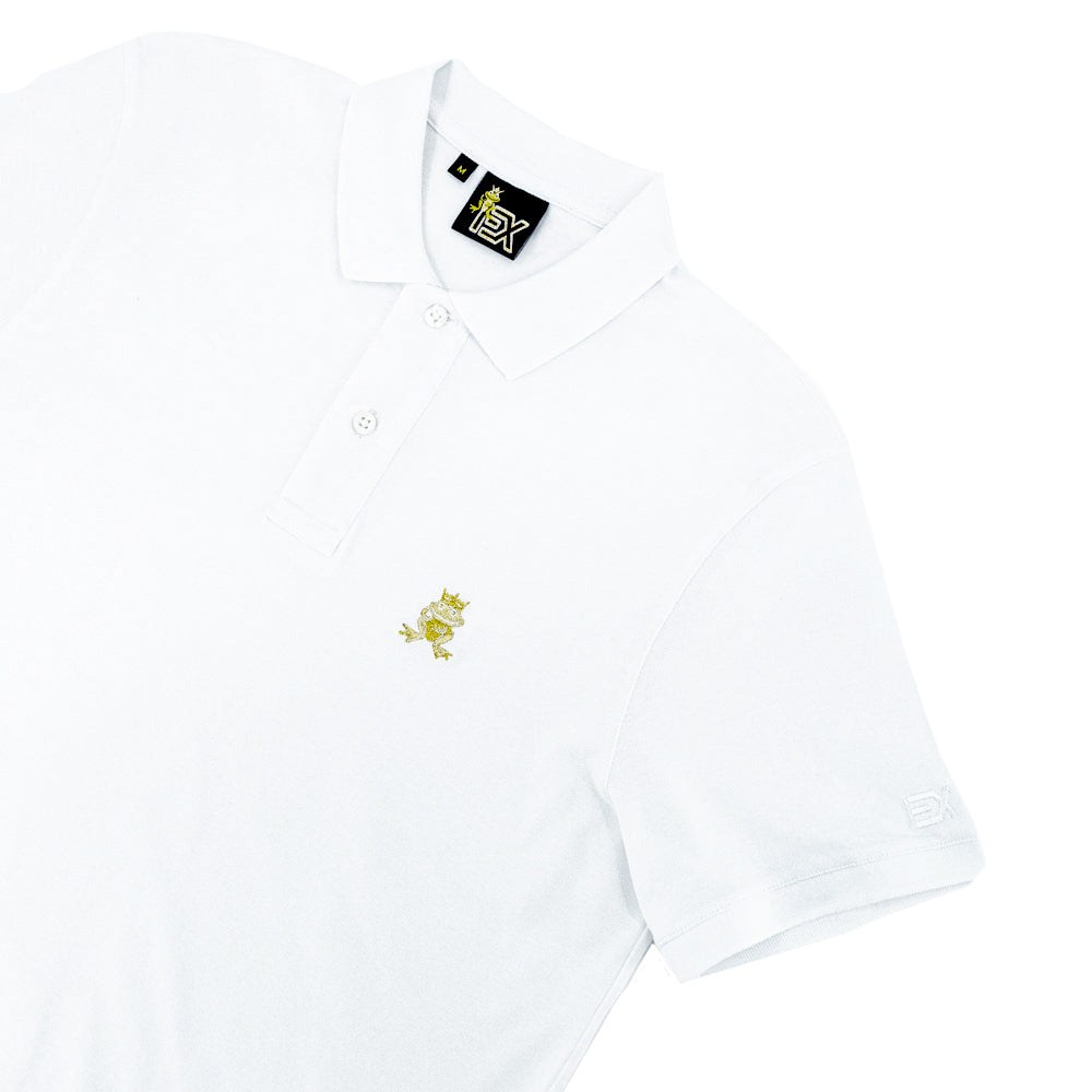 Adrián FROG Gold Edition Polo - White Polos Eight-X   