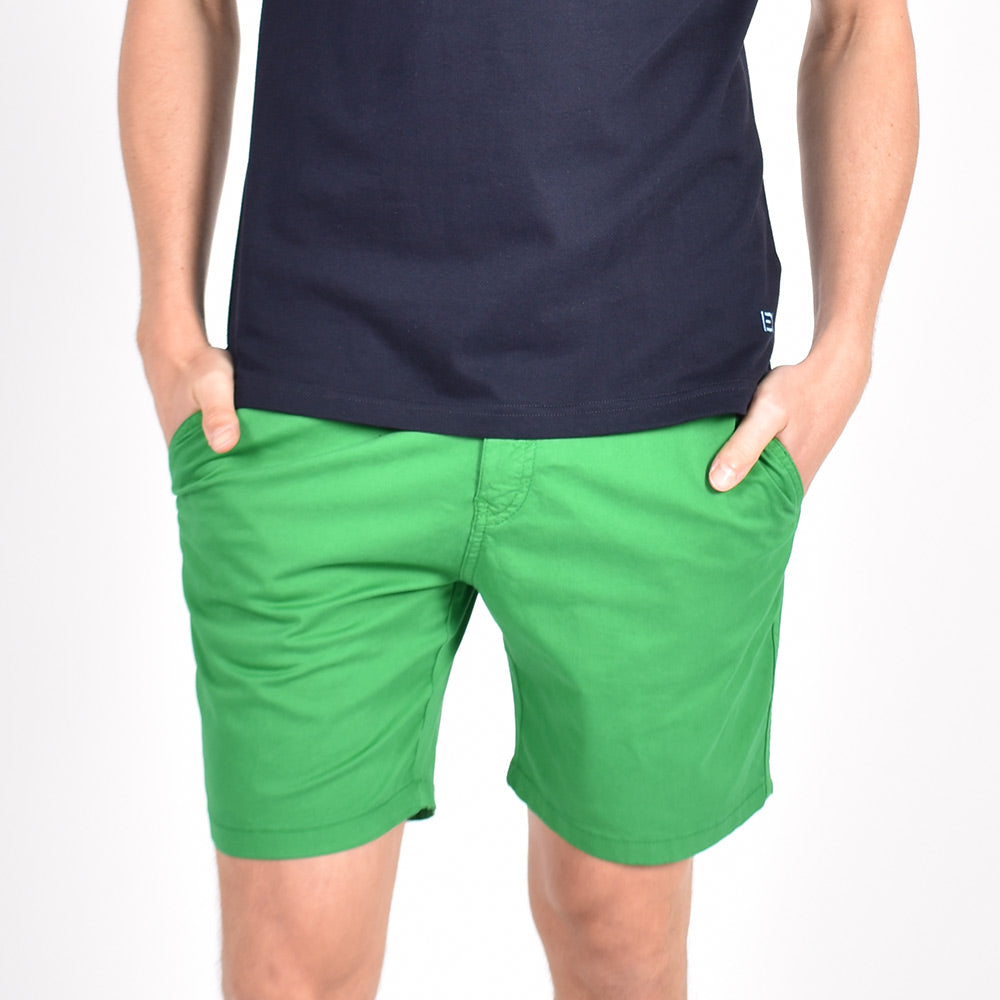 Green Slim Fit Chino Shorts Chino Shorts Eight-X   