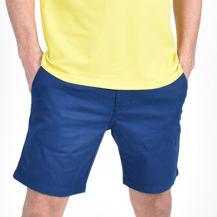 Navy Slim Fit Chino Shorts Chino Shorts Eight-X