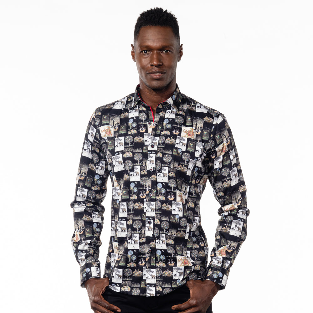 Marco Polo Button Down Shirt Long Sleeve Button Down Eight-X   