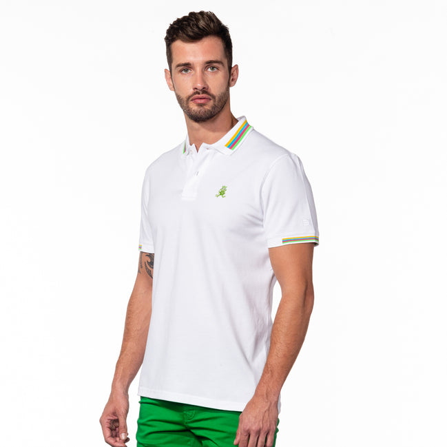 Anthony FROG Polo - White Polos Eight-X