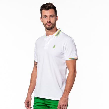 Anthony FROG Polo - White Polos Eight-X