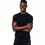 Black Crew Neck T-Shirt Essentials Eight-X   